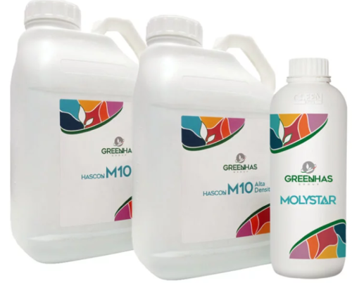 Hascon-M -10-5l-x2+Molystar-1l (drewnienie pędów zestaw na 2 ha)