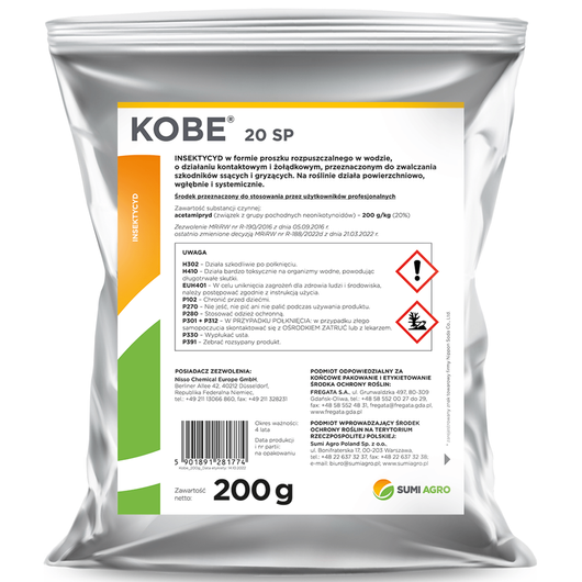 Kobe 20 SP 200 g środek owadobójczy, Insektycyd