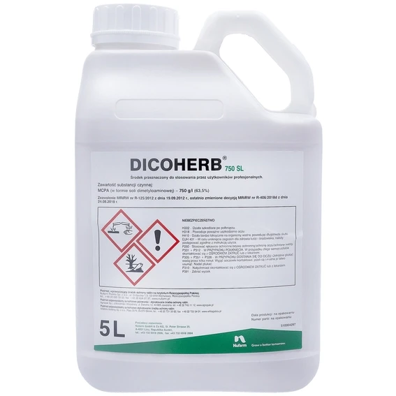 DICOHERB 750 SL (herbicyd) pojemność 5 l