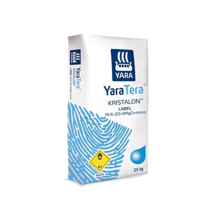 YaraTera Kristalon niebieski (19:6:20 + 3 MgO+ micro) waga 25 kg