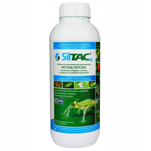 Siltac EC eliminuje szkodniki tylko w sposób fizyczny (mechaniczny). pojemność 1 l