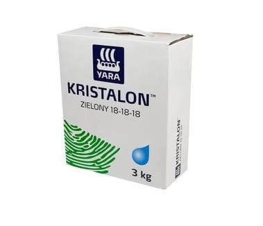 Yara Tera Kristalon zielony 18 :18 :18 MgO 3 + mikro waga 3 KG