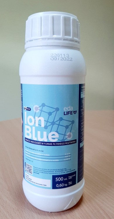 IonBlue 0.5 l - miedź systemiczna pojemność 0,5L