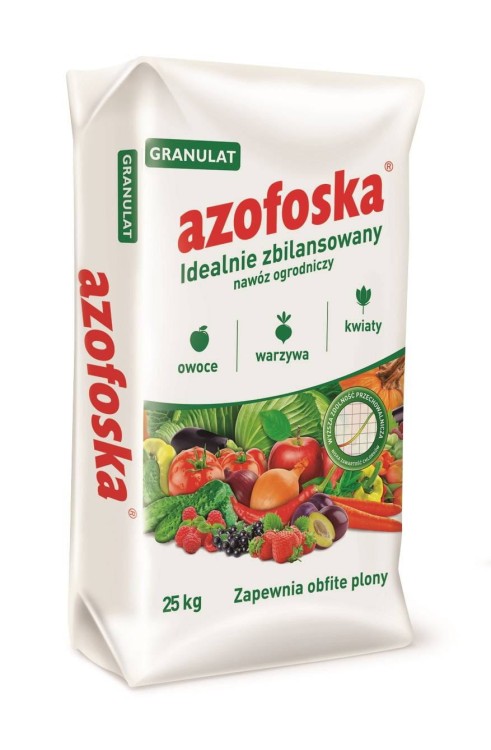 NAWÓZ GRANULOWANY AZOFOSKA 1KG waga 25 kg
