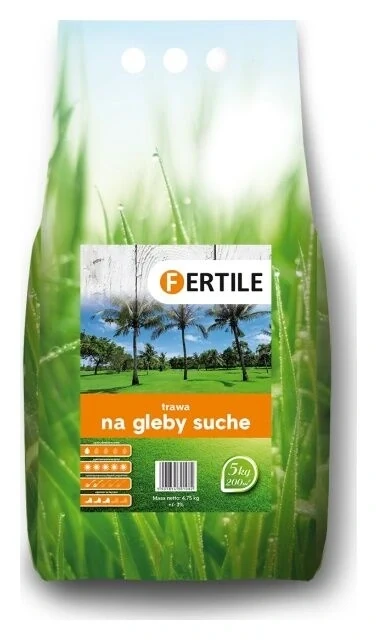 FERTILE-TRAWA-NASIONA-waga -4,75-KG-GATUNEK -ROSLIN -TRAWA-NA-SUCHE-GLEBY
